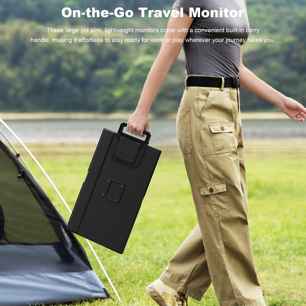Ygretyrjh 24' Large Portable Monitor & 14 Triple Laptop Screen Extender for Laptop