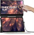 New Mobile Pixels Duex Float Portable Monitor, 15.6' Full HD IPS Dual Monitor for Laptops, USB C/HDMI Plug and Play Portable Screen,Windows/Mac/Android/Switch Compatible