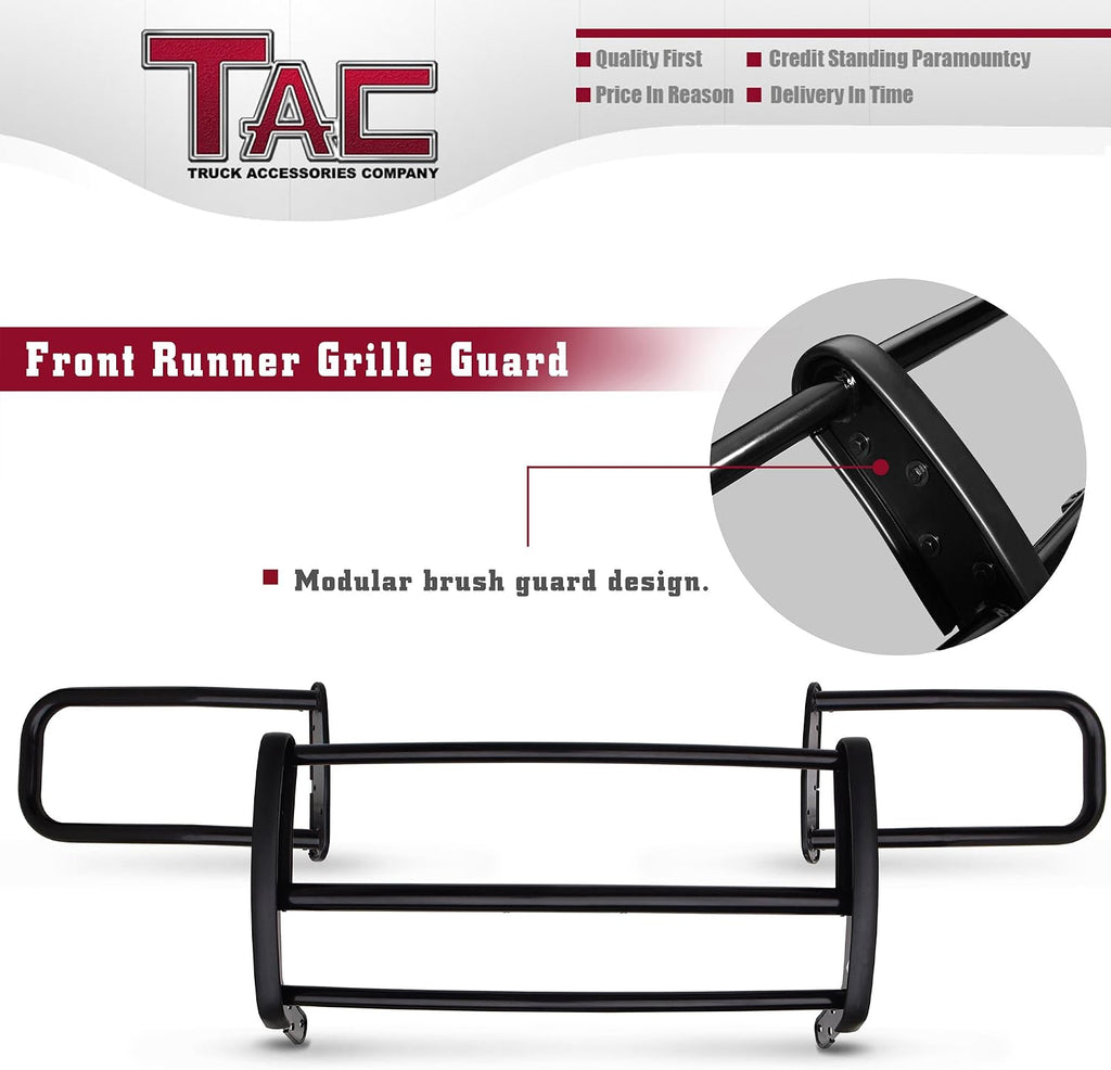 TAC Grille Guard Compatible with 2015-2019 Ford Transit Van (Full Size) Black Front Brush Bumper Guard Push Guard Off Road Automotive Exterior Accessories