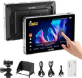 VILTROX DC-L1 7' Camera Field Monitor Touchscreen DSLR Kamera Monitor with 170° Wide View Angle,600 Nits,HD 1280x800 IPS 4K HDMI Loop in/Out with Peak Focus Video Assist Waveform,Battery,Sunshade Hood
