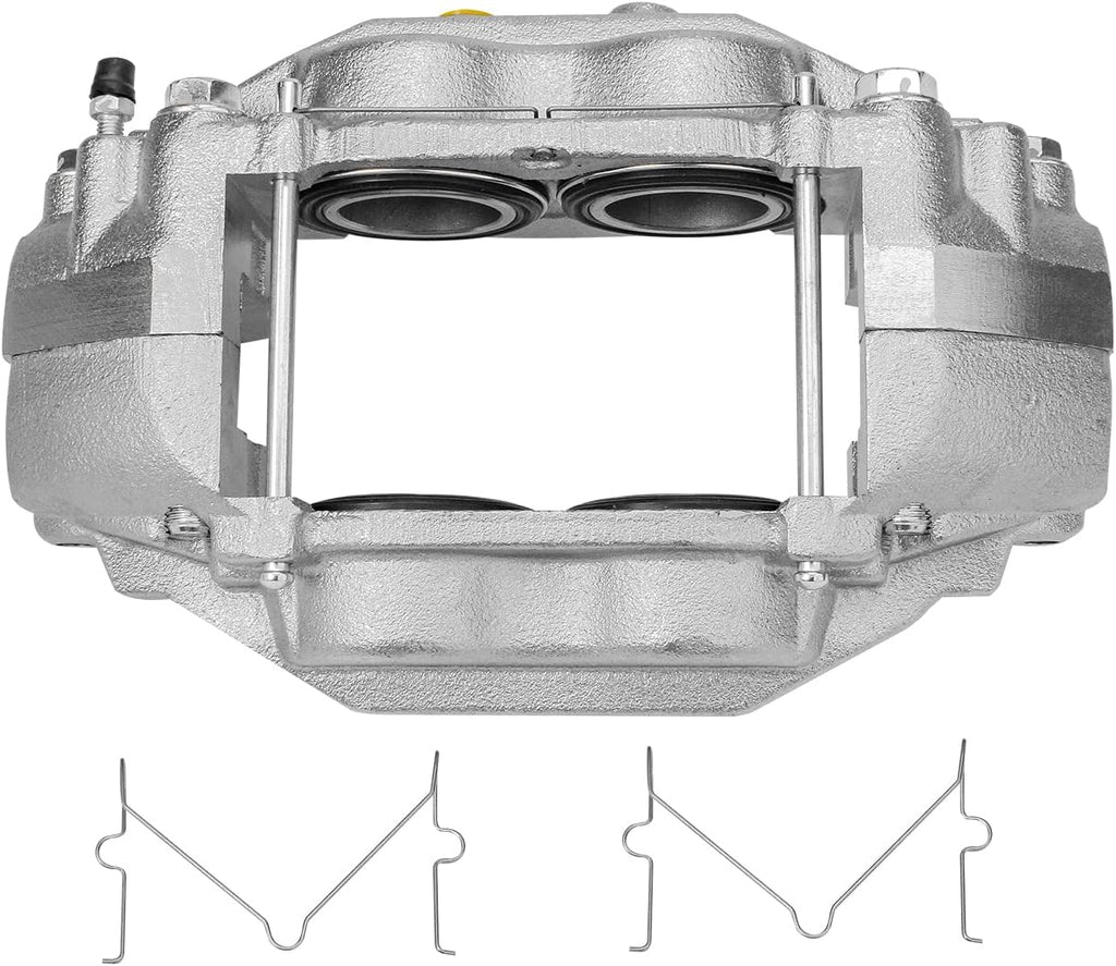 Detroit Axle - Front Brake Kit for 2007-2016 Toyota Tundra, 2008-2016 Sequoia, Disc Brake Rotors Brake Calipers Ceramic Brake Pads 2009 2010 2011 2012 2013 2014 2015 Replacement