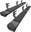 6 Inches Running Boards Side Steps Compatible with 2019-2026 Dodge Ram 1500 New Body Style Crew Cab (Not Fit 2019-2024 1500 Classic), Black Textured Aluminum Nerf Bars