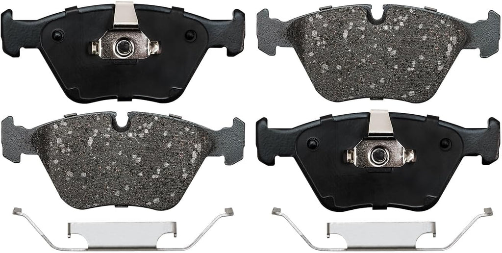 Detroit Axle - Front Brake Kit for 2001-2006 BMW 330Ci 2001-2005 330i 330xi 2006-2008 Z4 Brake Rotors and Ceramic Brakes Pads Replacement: 12.8' inch Rotors