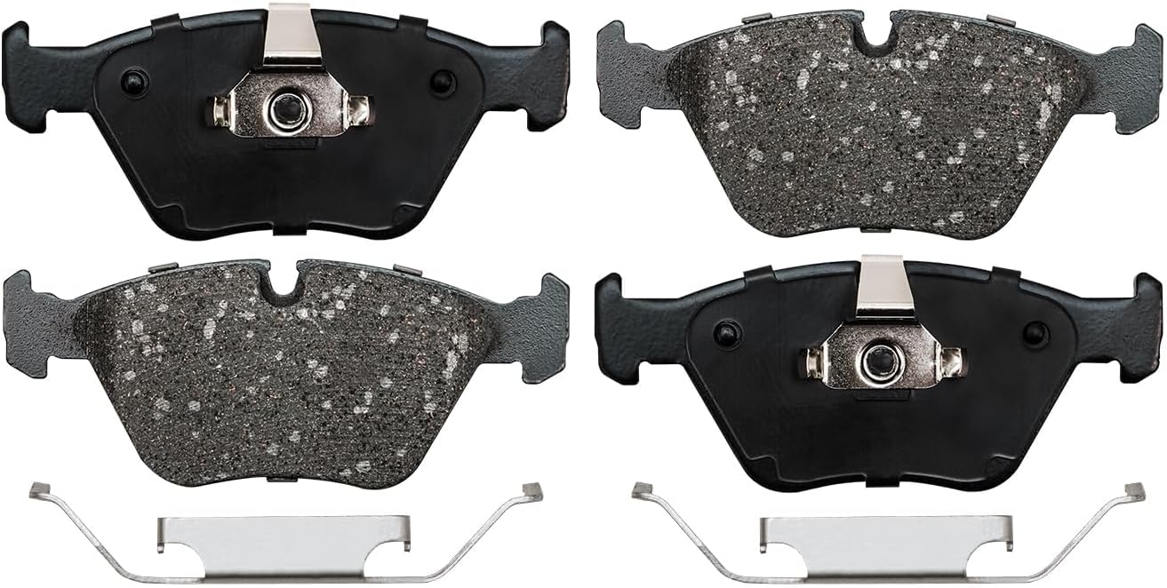 Detroit Axle - Front Brake Kit for 2001-2006 BMW 330Ci 2001-2005 330i 330xi 2006-2008 Z4 Brake Rotors and Ceramic Brakes Pads Replacement: 12.8' inch Rotors
