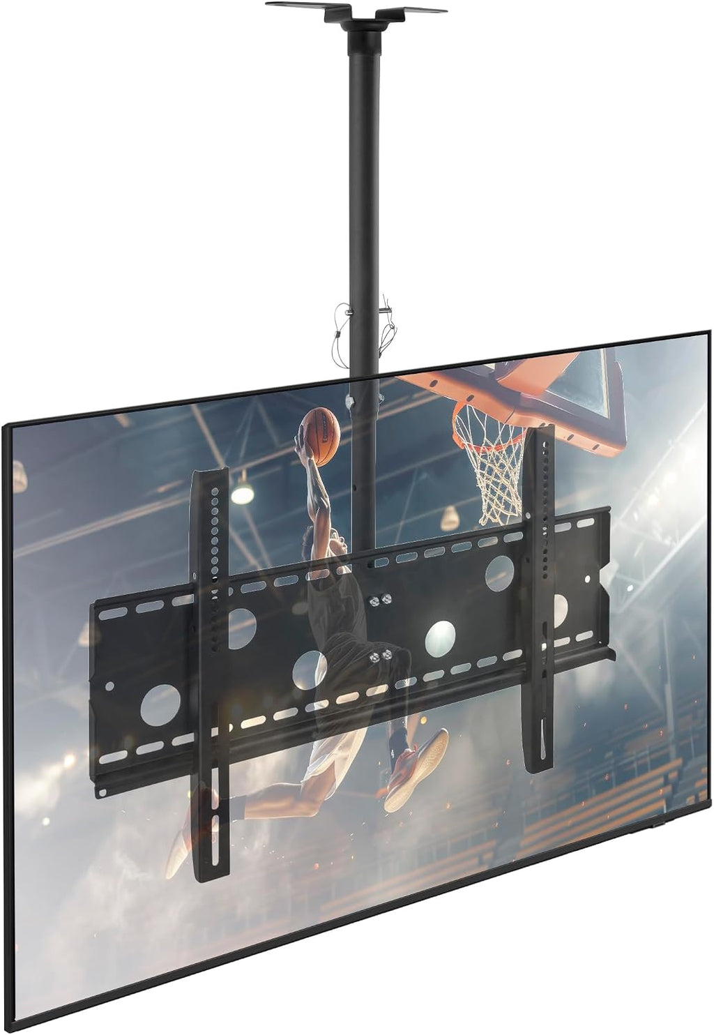 Mount-It! Ceiling TV Mount for 32–86 Inch TVs – Full Motion Swivel, Tilt & Height Adjustable Bracket – Heavy-Duty Steel, 175 lb Capacity, VESA 800x450 – Ideal for Home & Commercial Installations