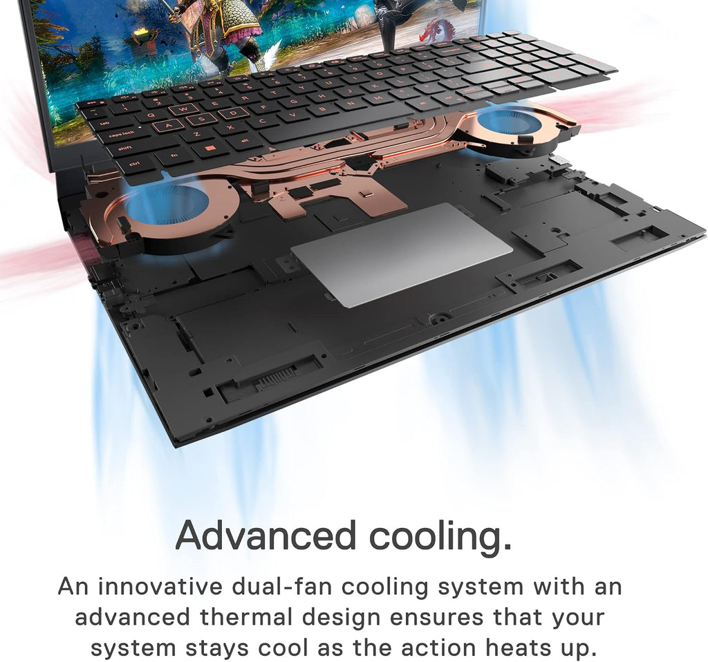 Dell G15 5520 15.6 Inch Gaming Laptop – 1080p FHD 120Hz Display, Intel Core i7-12700H, 16GB DDR5 RAM, 512GB SSD, NVIDIA Geforce RTX 3060 6GB GDDR6, Intel Wi-Fi 6, USB C, Windows 11 – Dark Shadow Grey