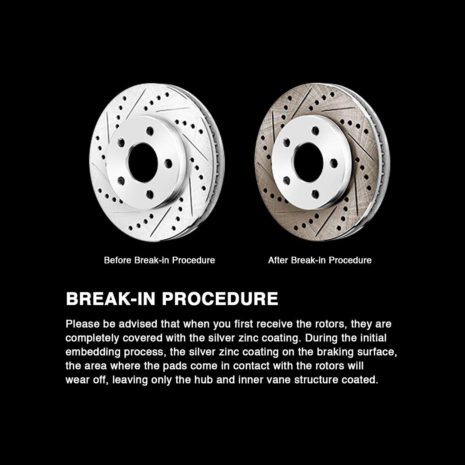 Power Sport Rear Brakes and Rotors Kit |Rear Brake Pads| Brake Rotors and Pads| Ceramic Brake Pads and Rotors - BLCR.42089.02