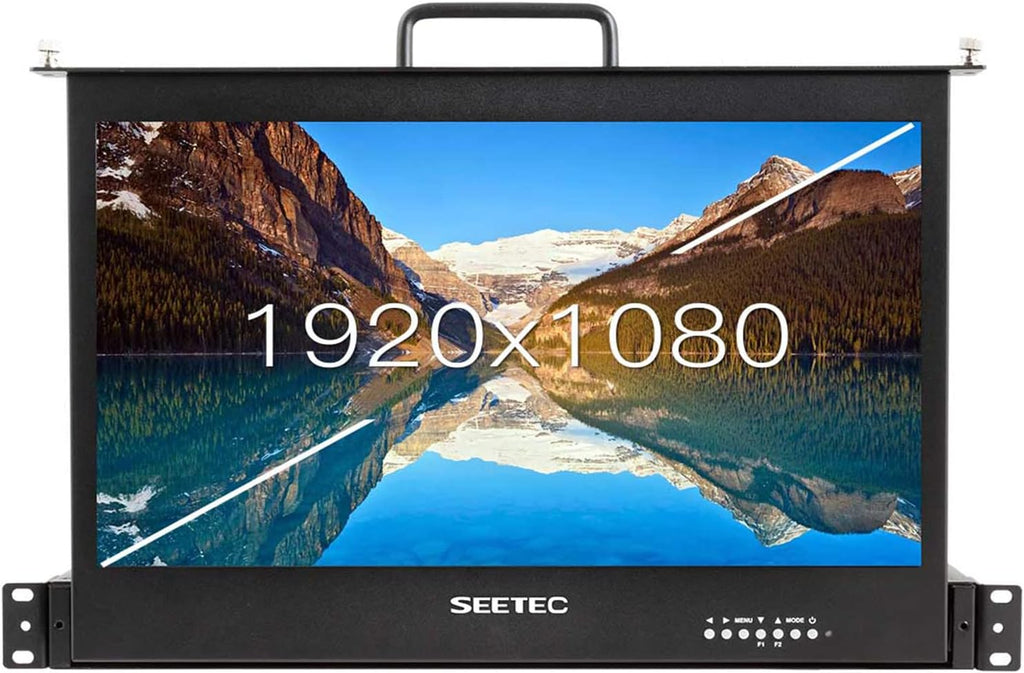 17.3 Inch 1RU Pull Out Rack Mount Monitor Full HD 1920x1080 SC173-HSD-56(HDMI/SDI)