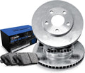 R1 Concepts Front Brakes and Rotors| Automotive Replacement Brake Kits| Front Semi-Metallic Brake Pads and Rotors Kit| Fits 2007 Acura CSX, 2002-2006 Acura RSX, 2006-2011 Honda Civic