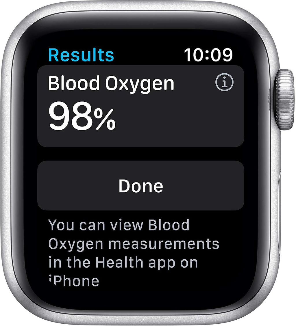Apple Watch Series 6 (GPS, 40mm) - Silver Aluminum Case with White Sport Band (Renewed)