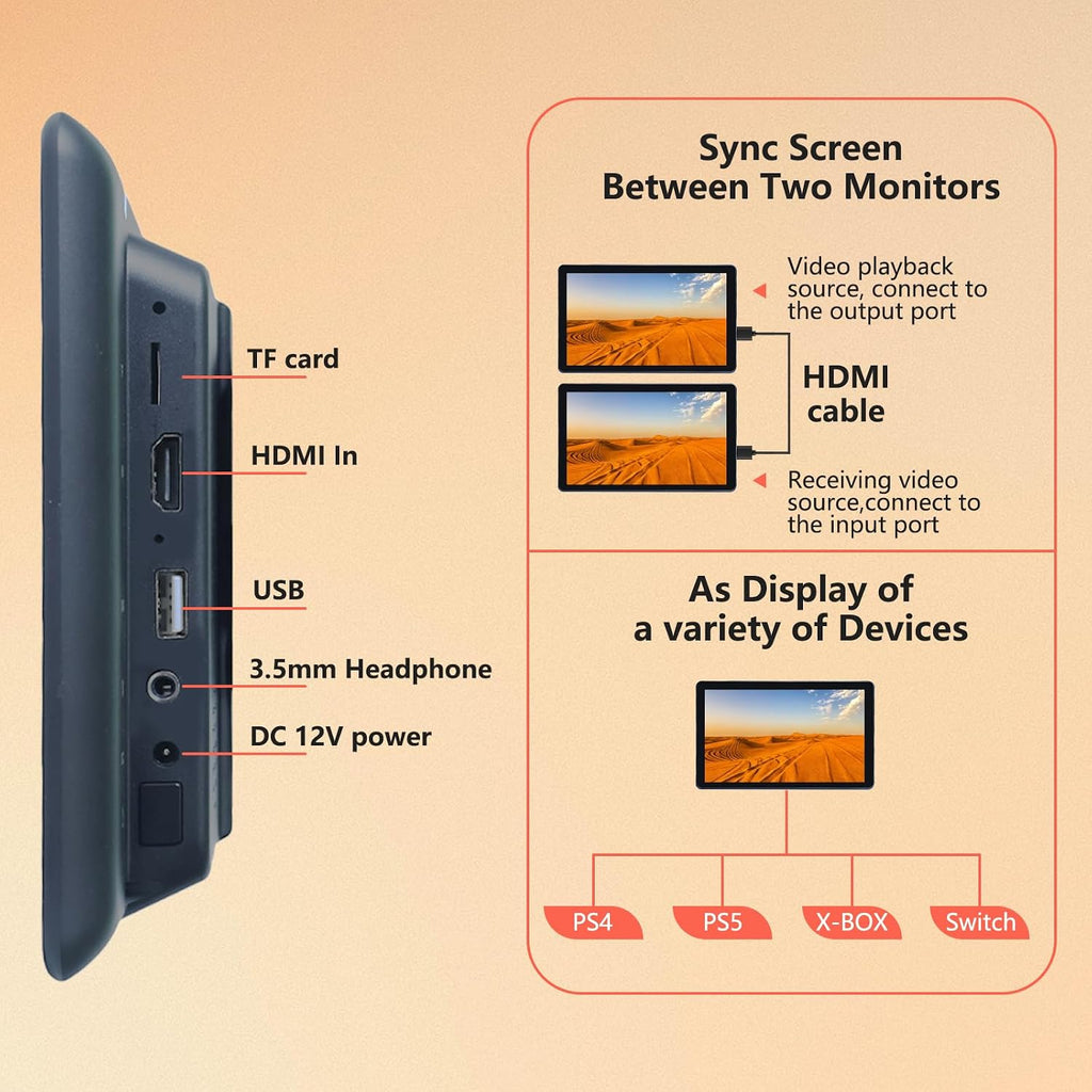 10.1' Car TV Headrest Monitor for Back Seat, 4K Android Tablet Portable Rear Entertainment System, Support Phone Wireless MirrorLink, with WiFi/HDMI/USB/Video Player, 2G+32G (2*PCS)
