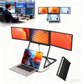 15.6' FHD 1080P IPS Triple Portable Monitor, Laptop Extender Foldable Travel Design, HDMI/USB-C N Play, Windows/Mac/Android Support, Single Cable Triple Display.