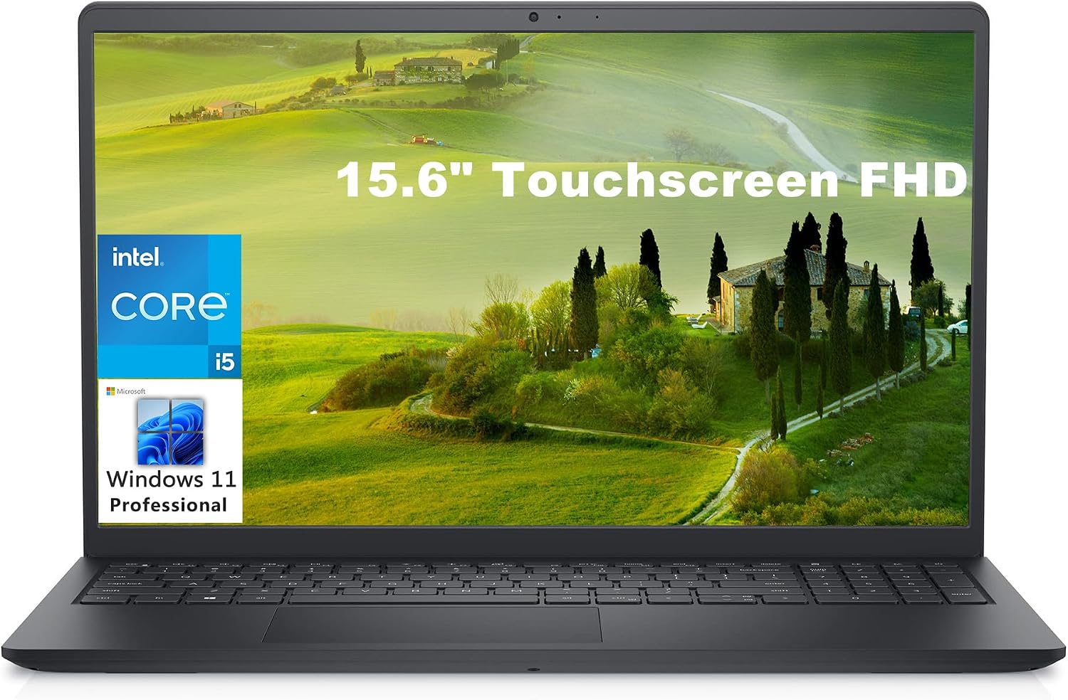 Dell Inspiron 15 3000 3520 15.6' Touchscreen FHD Business Laptop Computer, Intel Core i5-1155G7 (Beat i7-10710U), 16GB DDR4 RAM, 512GB PCIe SSD, 802.11AC WiFi, Bluetooth, Black, Windows 11 Pro S