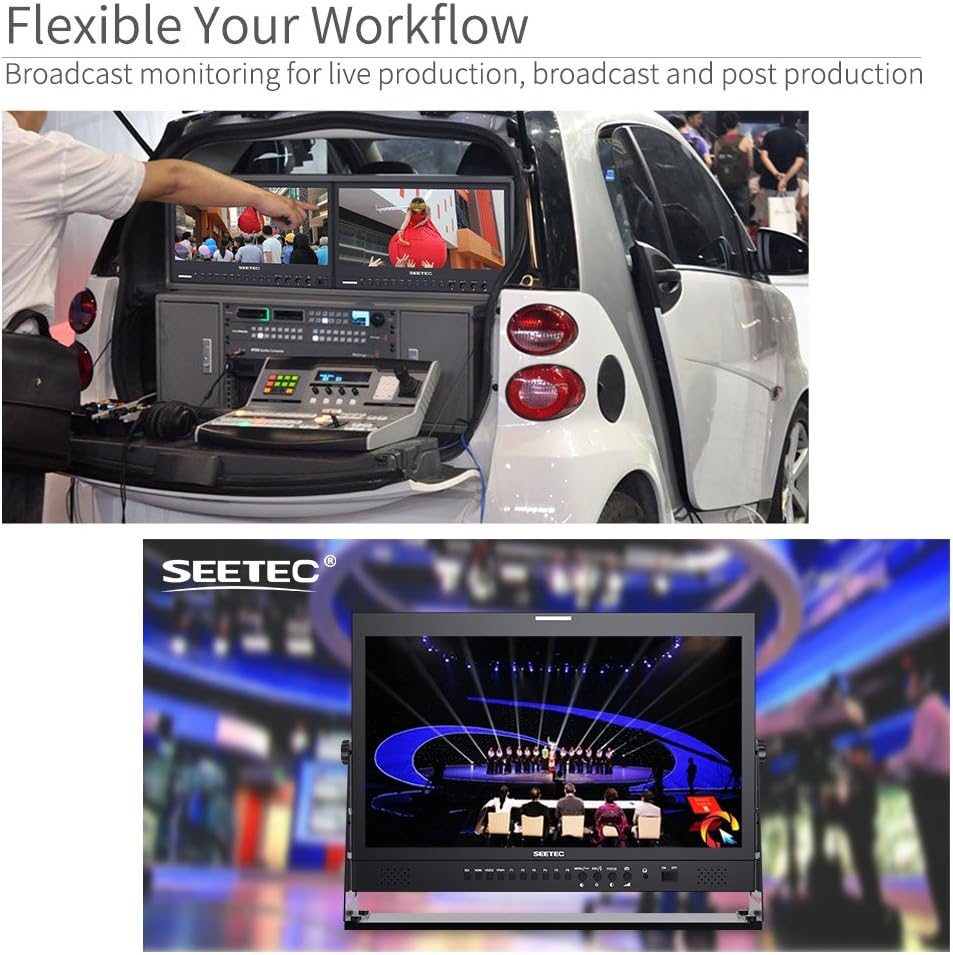 P215-9HSD-192 21.5 Inch Broadcast Production LCD Monitor 3G SDI 4K HDMI Input and Output IPS Full HD 1920x1080