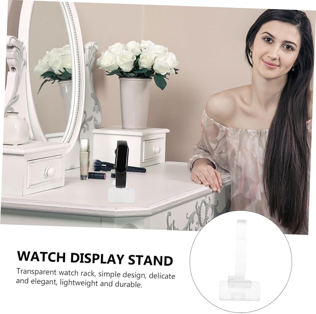 60 Pcs Watch Stand Watch Display Holder Desktop Monitor Cuff Bracelets Pocket Watch Display Case Bracelets Holder Headband Stand Bracelet Rack Necklace Belt Plastic Multifunction (As Shownx5pcs