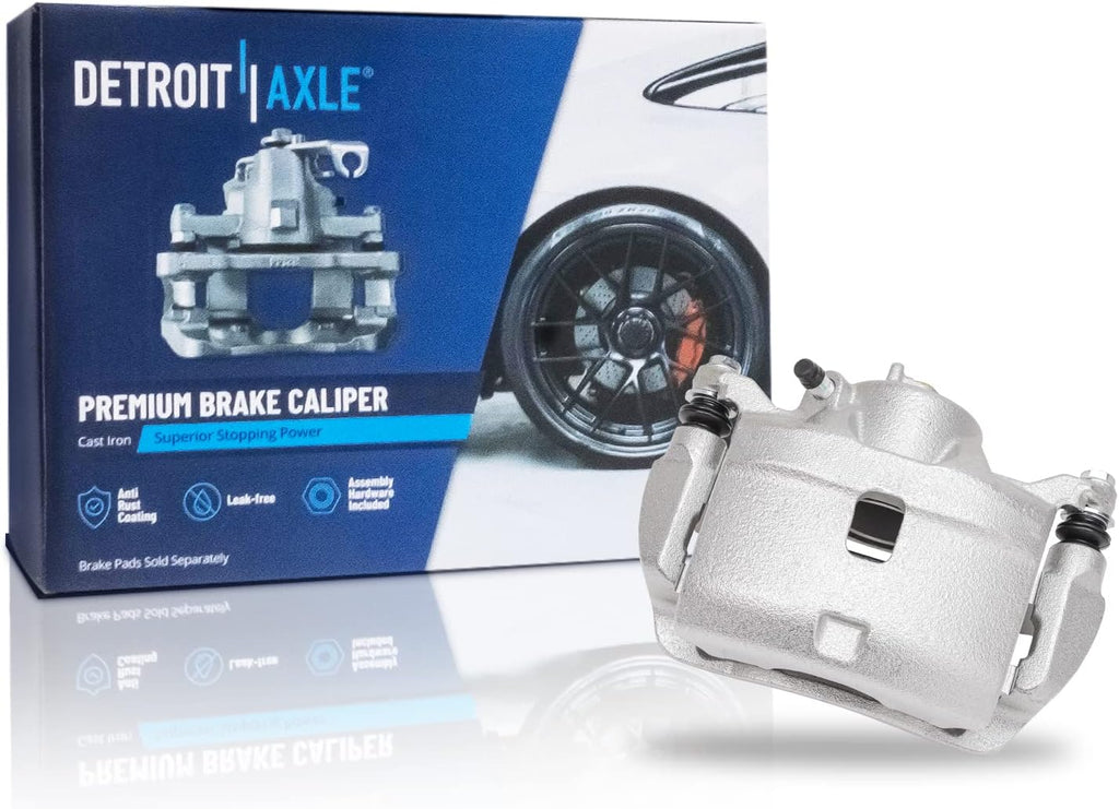 Detroit Axle - Front Brake Kit for Honda CR-V Element Disc Rotors Left Brake Caliper w/Bracket Replacement : 11.10' inch (282mm) Front Rotor
