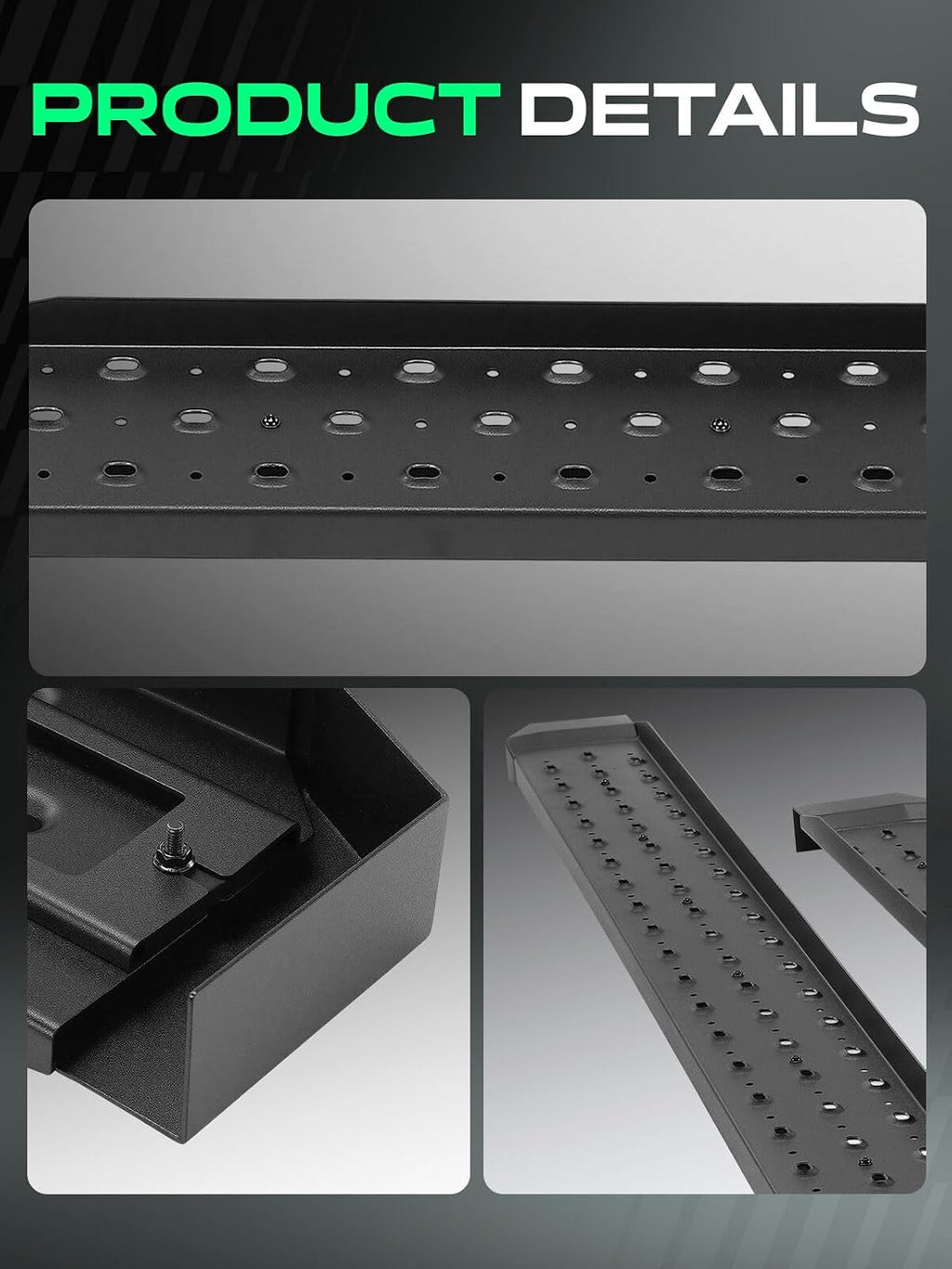 YHTAUTO 6.5' Running Boards Side Step Bars Fit Ram ProMaster 1500 2500 3500 2014-2026, Full Size Van, 118' Wheelbase, Steel Black Powder, Side Steps Rails Rocker Panel Off-Road Exterior Accessories