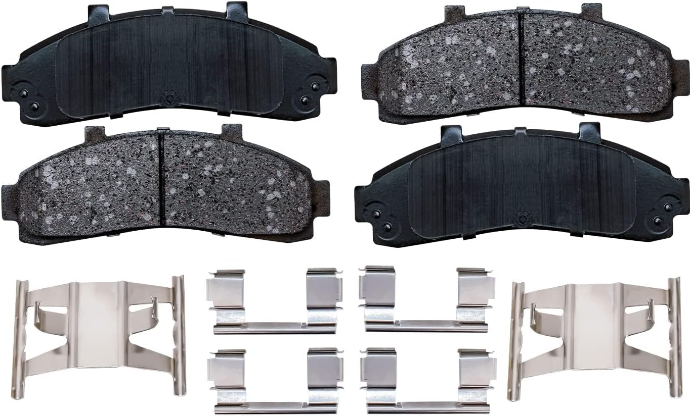 Detroit Axle - 4WD Front Brake Kit for Ford Explorer Ranger Mazda B3000 B4000 Mercury Mountaineer Disc Brake Rotors Ceramic Brakes Pads Wheel Bearing Hubs Assembly Replacement