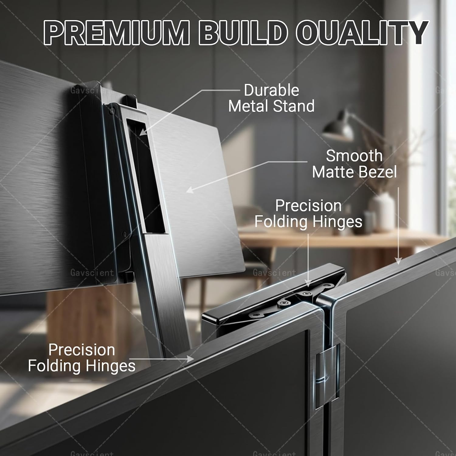 15.6 Inch Triple Laptop Extender, FHD 1080P IPS Portable Foldable Monitor, One Cable for Three Displays, HDMI/USB-C N Play, Travel Productivity Monitor.
