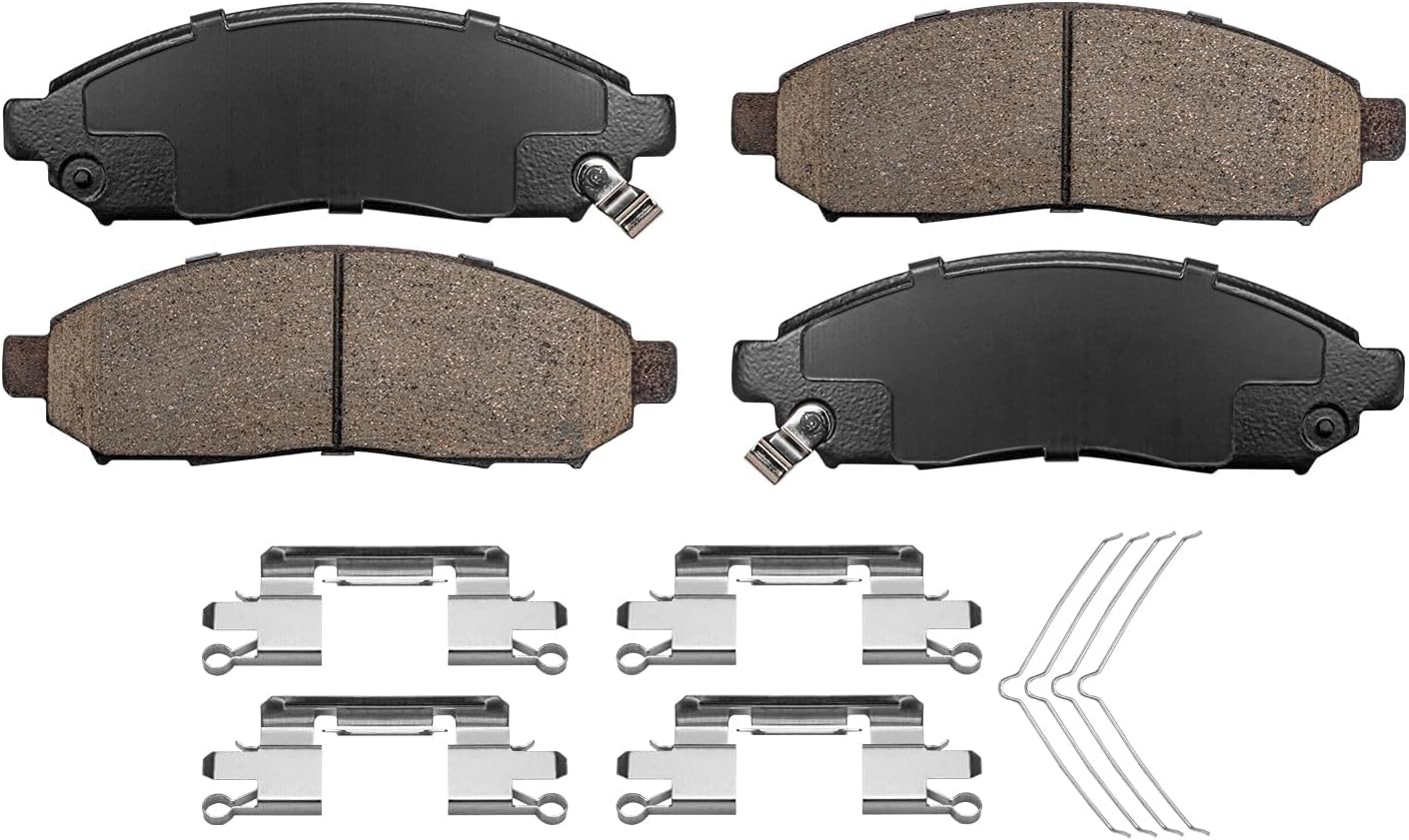 Detroit Axle - Brake Kit for 2005-2012 Nissan Pathfinder Disc Brake Rotors Ceramic Brakes Pads 2006 2007 2008 2009 2010 2011 Replacement: 11.65' inch Front & 12.13' inch Rear
