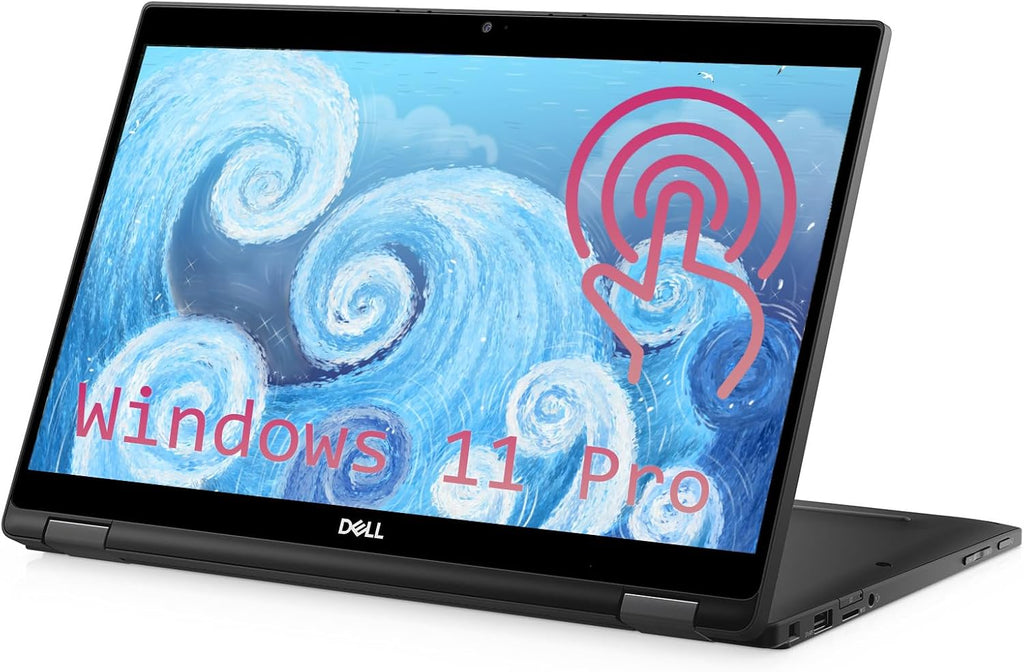 Dell Latitude 7390 2-in-1 Touchscreen Laptop Computer, Intel Core i5-8350U up to 3.6GHz, 512GB SSD, 8GB RAM, Type-C, 13.3' 1080p Full HD, Webcam, Windows 11 Pro (Renewed)