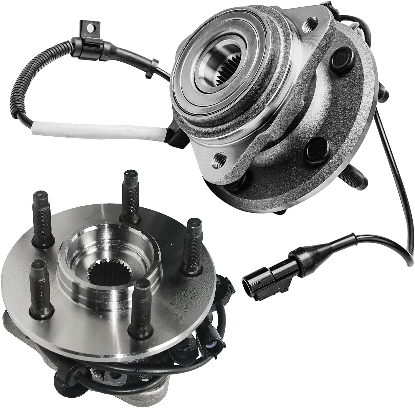 Detroit Axle - 4WD Front Brake Kit for Ford Explorer Ranger Mazda B3000 B4000 Mercury Mountaineer Disc Brake Rotors Ceramic Brakes Pads Wheel Bearing Hubs Assembly Replacement