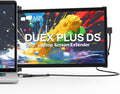 Mobile Pixels 2026 New 13.3' Portable Monitor, Full HD IPS 1080P Laptop Monitor Extender, USB C/HDMI Plug and Play, Suitable for 13-15' Laptop, Windows/Mac/Android/Switch Compatible (Duex Plus DS)