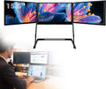 3 Monitor Setup for Laptop, Laptop Monitor Extender, 15.6-inch 1080P, with 360-degree Rotation, Adjustable Angles, Monitor for Laptop, for Windows/Linux/Mac Black