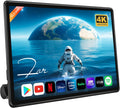 13.5' Android 13 Car Headrest Monitor-4G+64G 4K Car TV for Back Seat, Wireless Phone Mirroring, HDMI in/Out Sync, Bluetooth FM WiFi, Rear Seat Entertainment System (1-Pack)