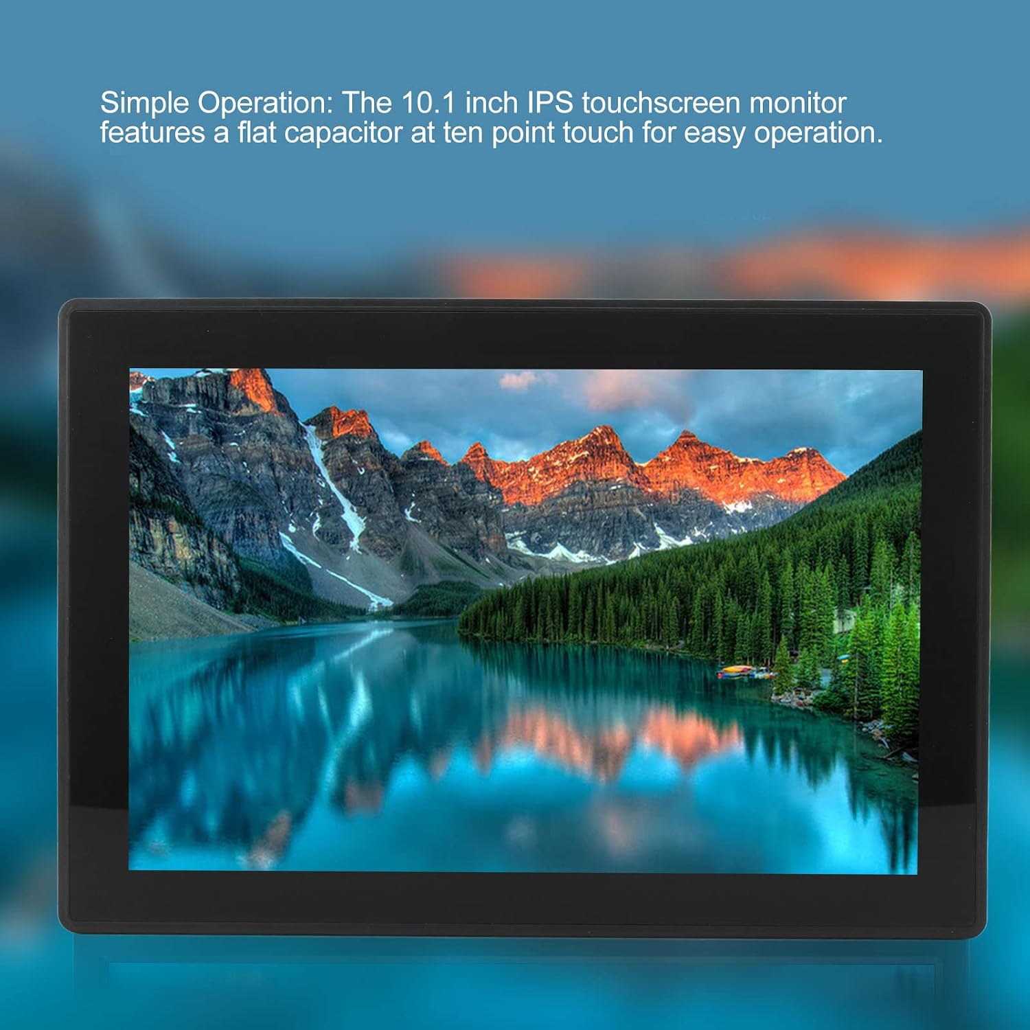 Diyeeni 10.1 in Portable Touchscreen Monitor 1080P HD, Laptop Screen Extender for Travel, 4K HDR Monitor with USB HDML VGA for Laptop Phone PC Tablet (US Plug)
