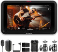 Atomos Ninja RAW Monitor/Recorder with Camera Control for HDMI & Mirrorless Cameras - 5 inch HDR Resolution with Universal Power Kit and Aluminum Alloy 1/4' Camera Hot Shoe Mount (2 Pack), Bundle Kit