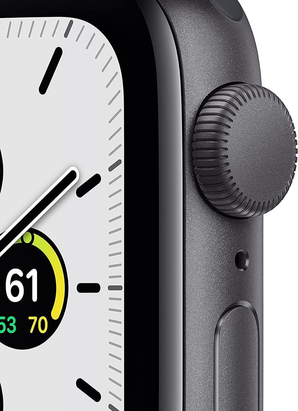 Apple Watch SE (GPS, 44mm) - Space Gray Aluminum Case with Midnight Sport Band (Renewed)
