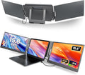 Laptop Screen Extender, 15.6' FHD 1080P IPS Portable Monitor Fit for 12-16', Laptop Monitor Extender Compatible with Mac, Wins, Chrome (15.6' Tri-Screen)