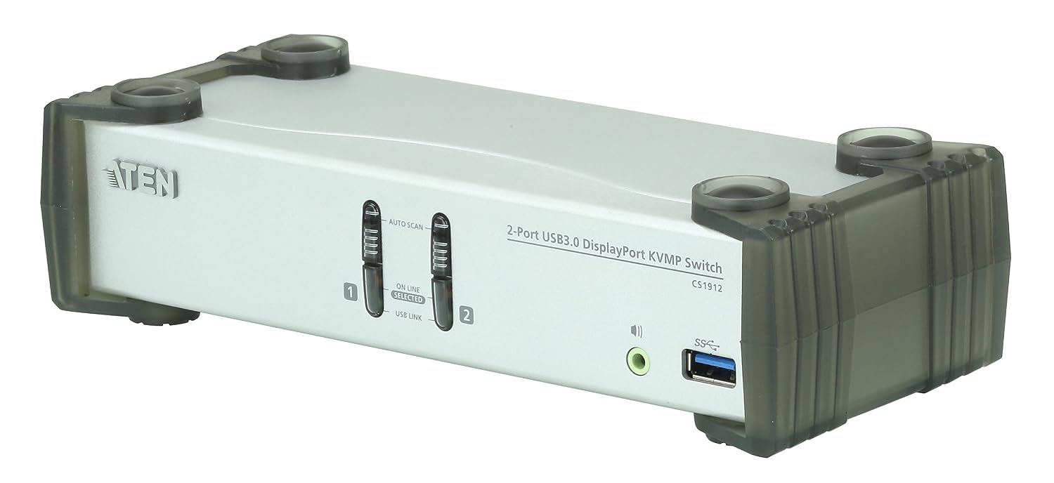 ATEN CS1912 2-Port USB 3.0 DisplayPort KVMP Switch (Cables Included)