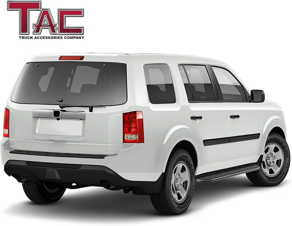 TAC Cobra Running Boards Compatible with 2009-2015 Honda Pilot SUV Side Steps Nerf Bars Step Rails Aluminum Black Off-Road City Exterior Accessories 2 Pieces one Pair