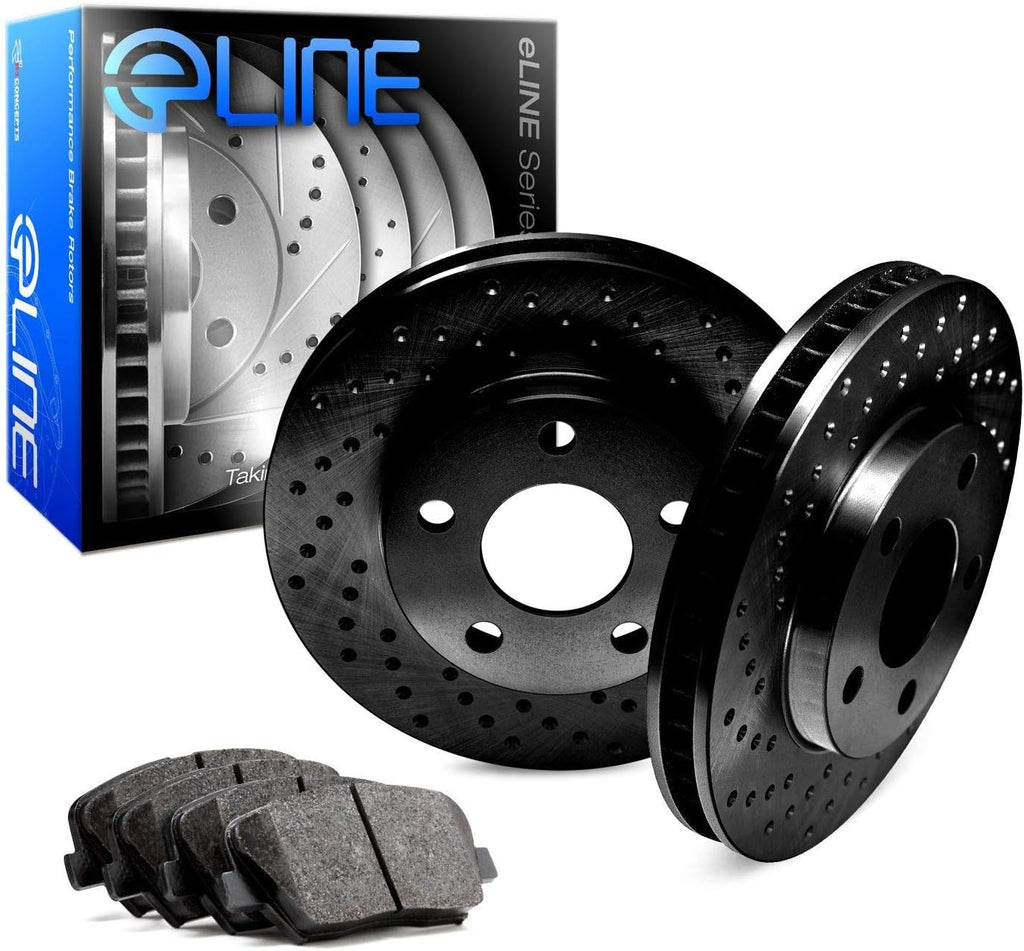 R1 Concepts Front Brakes and Rotors| Automotive Replacement Brake Kits| Front Semi-Metallic Brake Pads and Rotors Kit| Fits 2007 Acura CSX, 2002-2006 Acura RSX, 2006-2011 Honda Civic