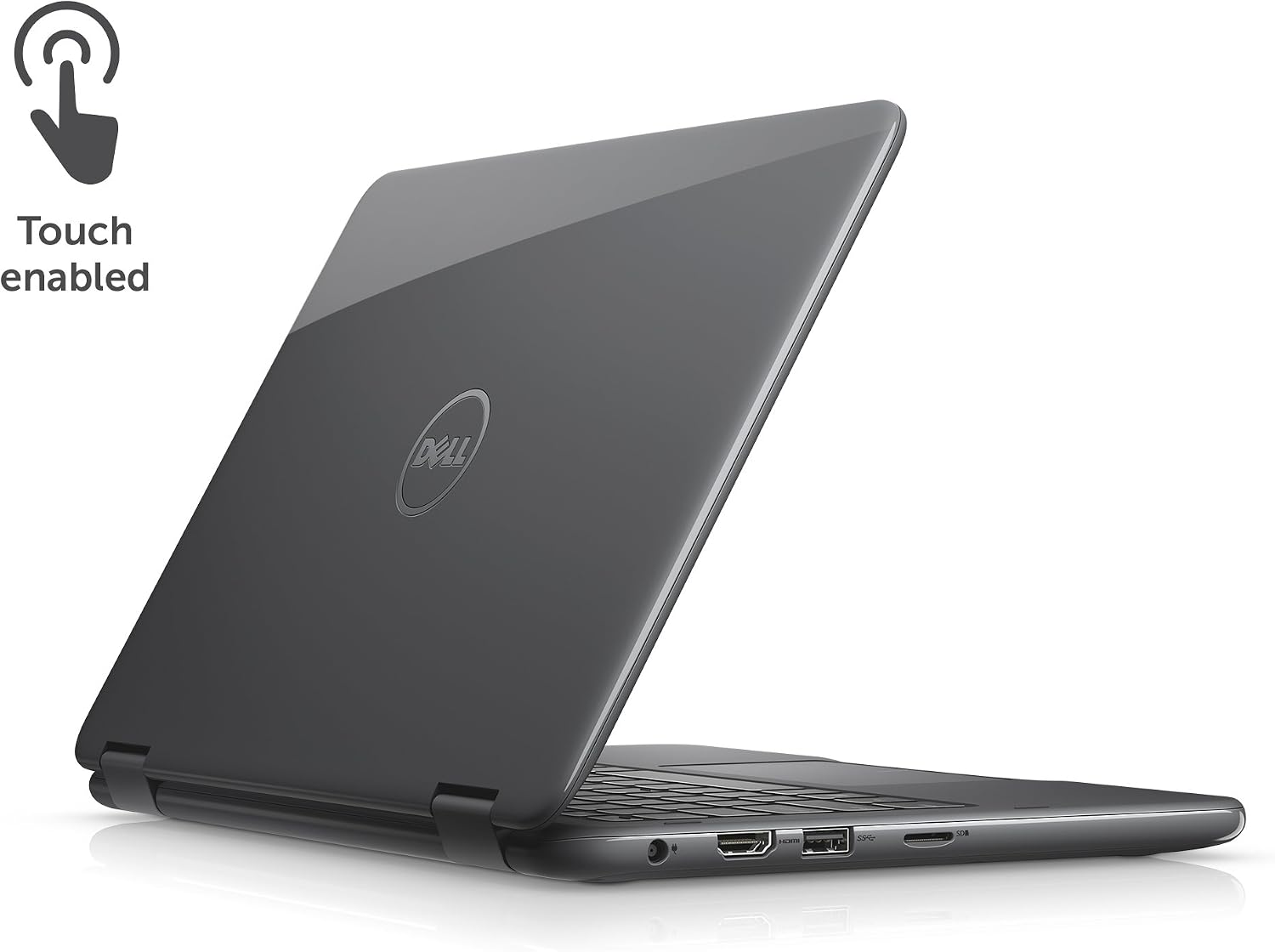 Dell i3168-3272GRY 11.6' HD 2-in-1 Laptop (Intel Pentium, 4GB, 500 GB HDD, Windows 10) - Gray