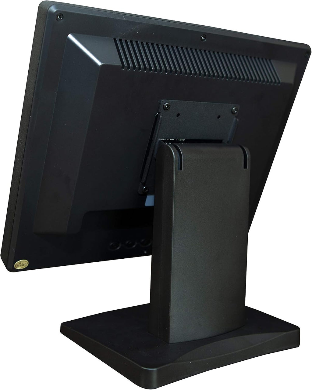 12-Inch Capacitive Multi-Touch POS TFT LED Touchscreen Monitor, True Flat Seamless Design with Adjustable POS Stand for Retail Restaurant, HDMI & VGA Inputs, High Resolution 1024 x 768