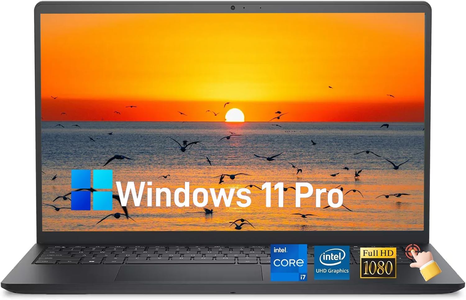 Dell 15 Laptop(2026), 15.6' FHD Touchscreen Display, 13th Gen Intel Core i7-1355U, Wi-Fi 6, Copilot AI, Type-C, 32 GB RAM, 1 TB SSD, Windows 11 Pro for Business & Student Traditional Laptop Computer