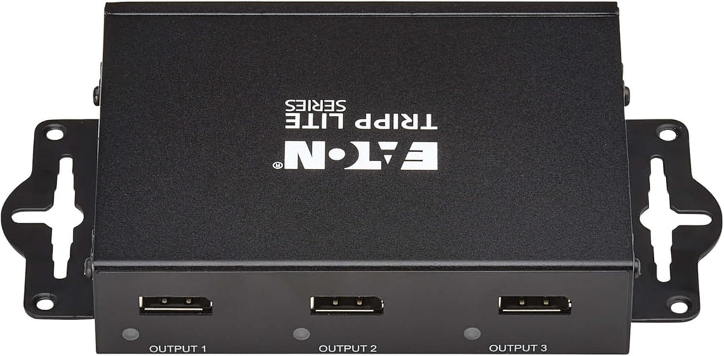 Tripp Lite Series 3-Port DisplayPort Splitter for 3 Monitors, 4K@60Hz Video, 1 in 3 Out, DP 1.4, MST Hub, TAA Compliant, Plug-and-Play, 1-Year Warranty (B156-003-8K)