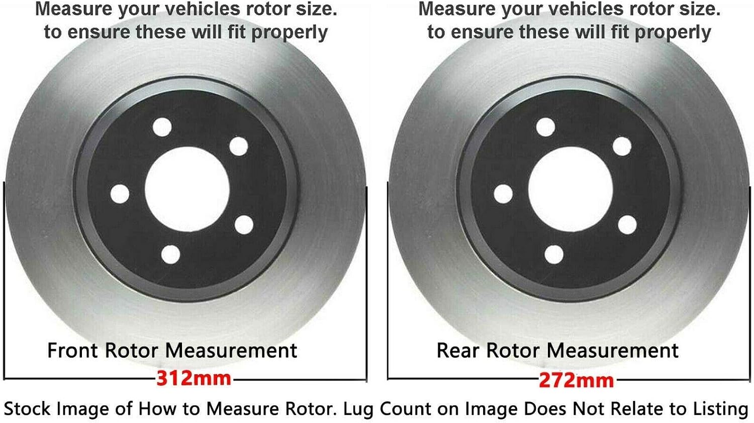 Detroit Axle - 312mm Front and 272mm Rear Disc Brake Rotors Ceramic Pads + Brake Cleaner Fluid Compatible for VW Volkswagen 2015-2018 GTI, 2021-2022 Passat, 2017-2019 Golf Alltrack