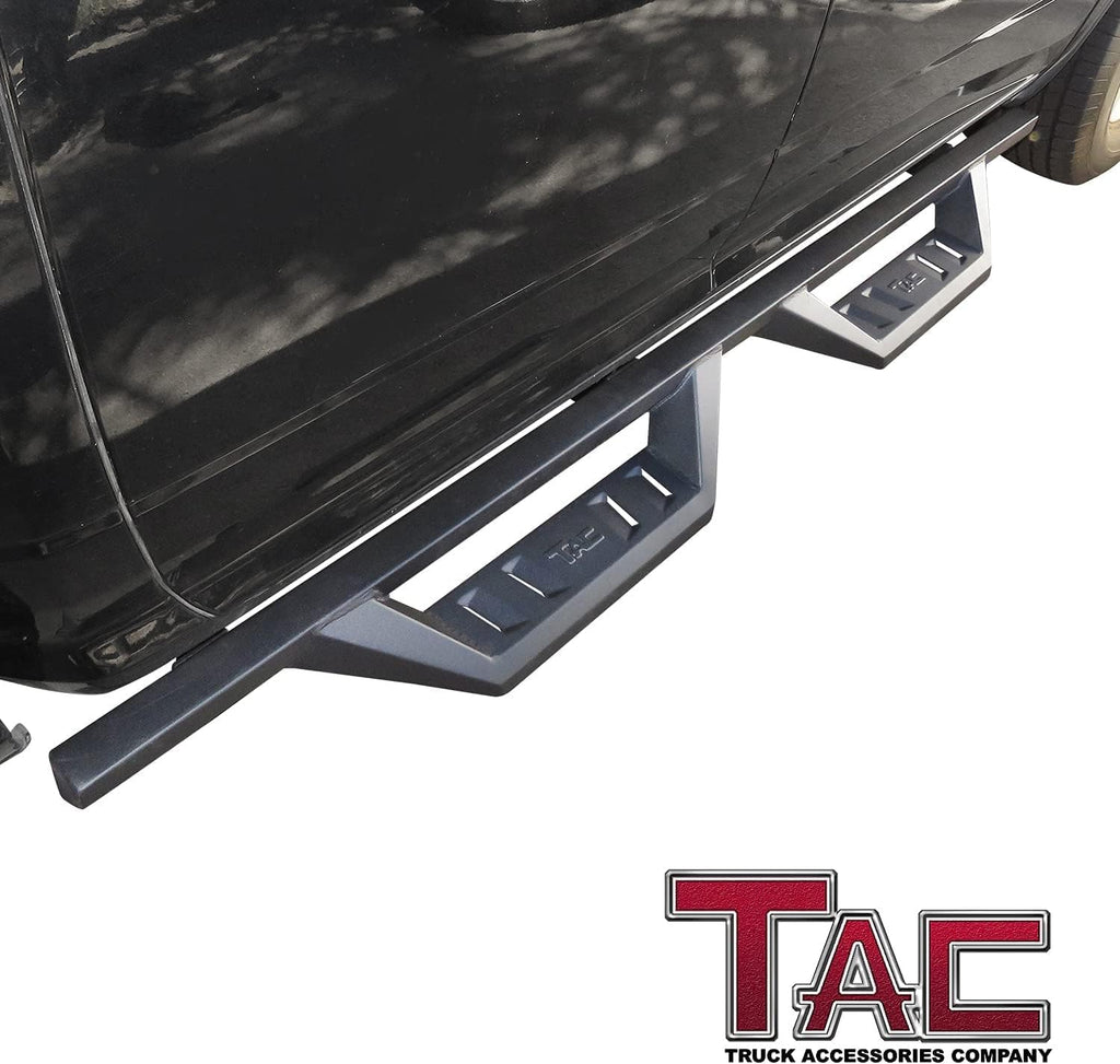TAC Sidewinder Running Boards Fit 2009-2018 Ram1500 Quad Cab| 2019-2024 Ram1500 Classic 4' Drop Side Step Nerf Bar Rocker Slider Pickup Truck Exterior Accessories 2pcs