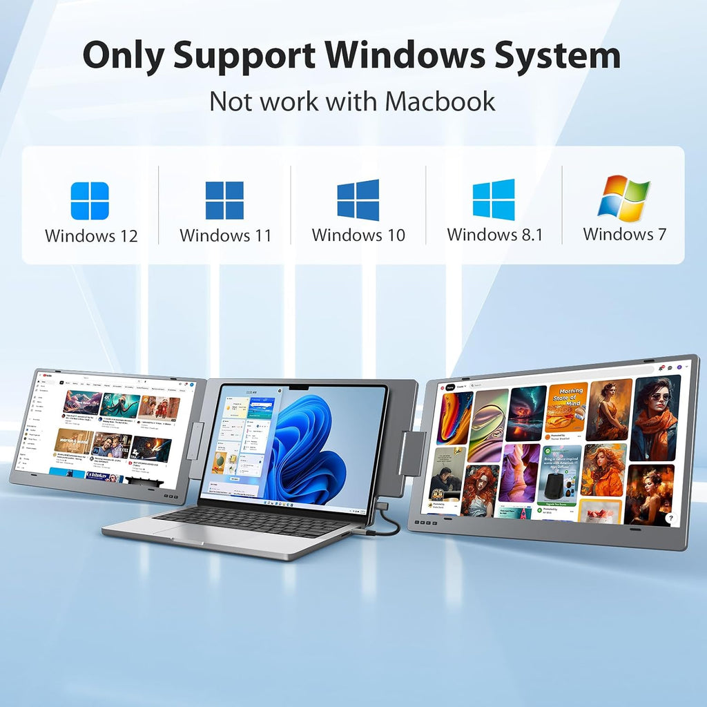 KYY Windows Only 15.6 Inch Screen Extender (X90E) and Travel Bag