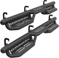 YZONA Double Cab Running Boards Compatible with 2007-2018 Chevrolet Silverado & GMC Sierra 1500, 2007-2019 Chevy Silverado & GMC Sierra 2500 3500 HD Extended Cab Side Step Nerf Bar Two Stairs Design
