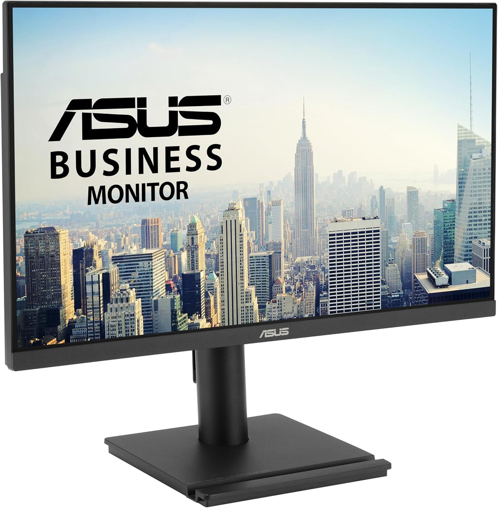 ASUS 24' 1080P Business Monitor (VA249QGS) - IPS, Full HD, Frameless, 120Hz, Adaptive-Sync, 1ms, HDMI, DisplayPort, VGA, Eye Care, Low Blue Light, Ergonomic, VESA Wall Mountable, 3 yr Warranty