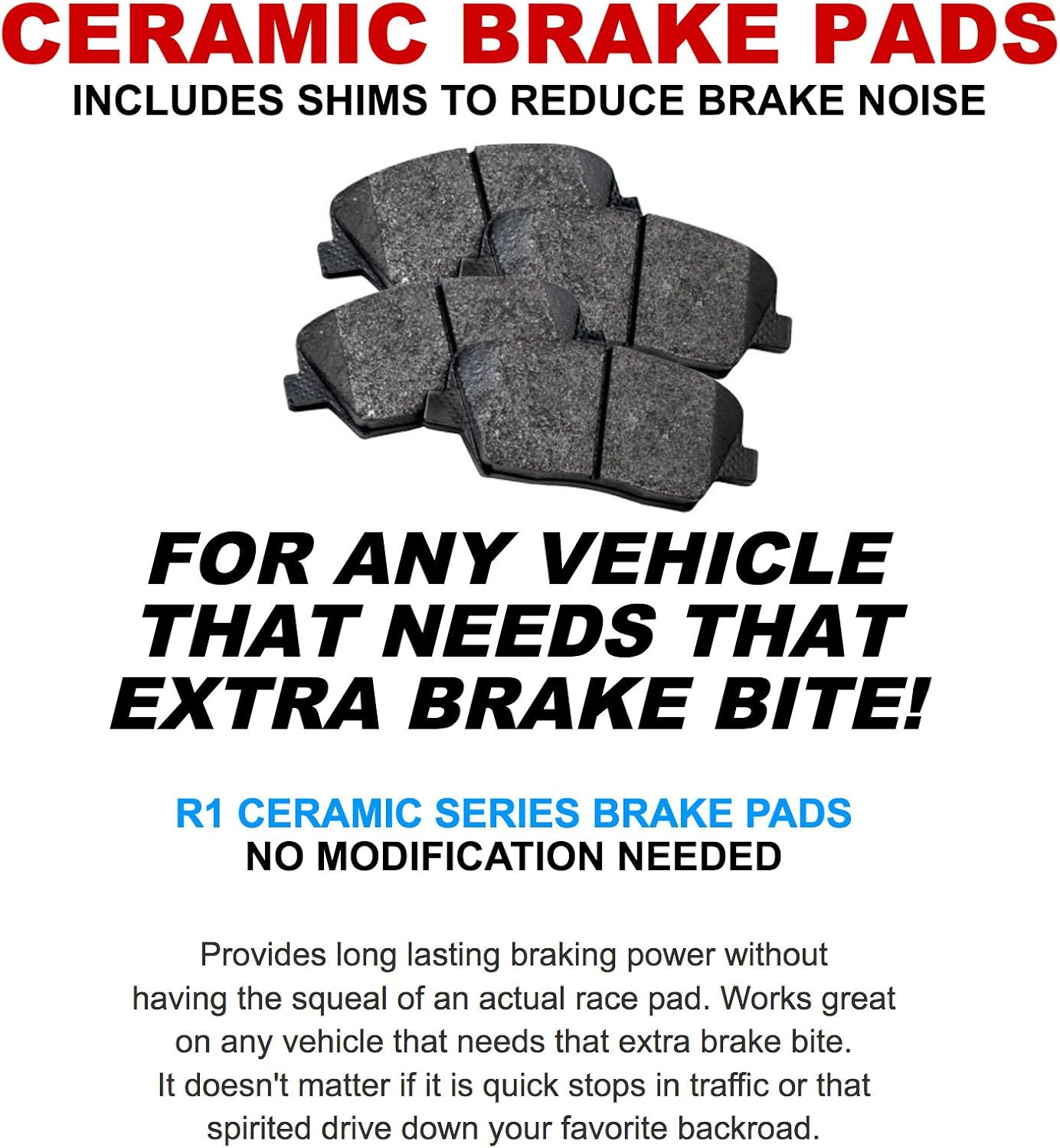 R1 Concepts Front Brakes and Rotors| Automotive Replacement Brake Kits| Front Semi-Metallic Brake Pads and Rotors Kit| Fits 2007 Acura CSX, 2002-2006 Acura RSX, 2006-2011 Honda Civic