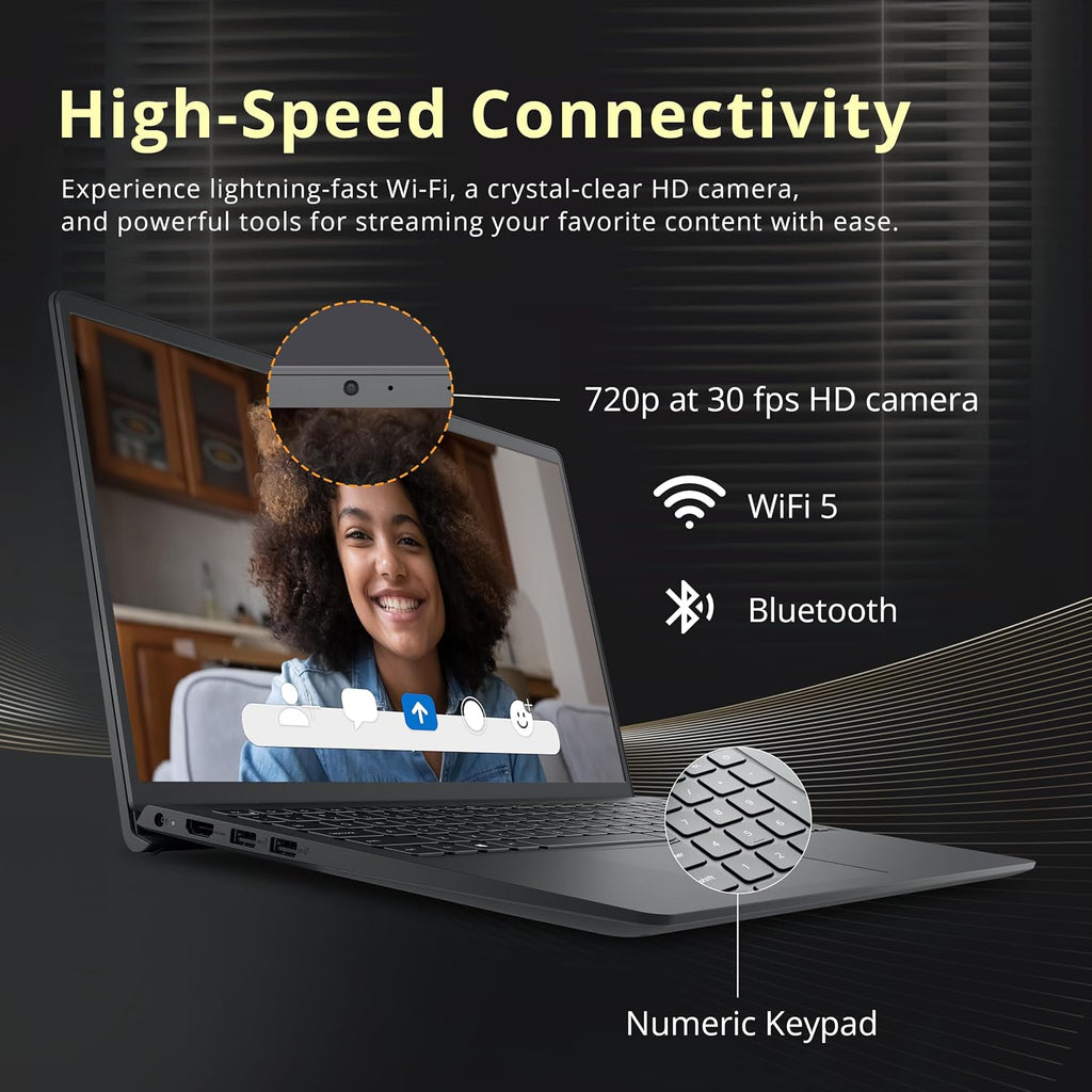Dell Inspiron 15 15.6' FHD Touch Screen Laptop, Intel i5-1235U, 32GB RAM, 1.16TB Storage(1TB PCIe SSD+160GB Docking Station Set), 720p Webcam, Intel UHD Graphics, WiFi, Win 11 Pro, Black