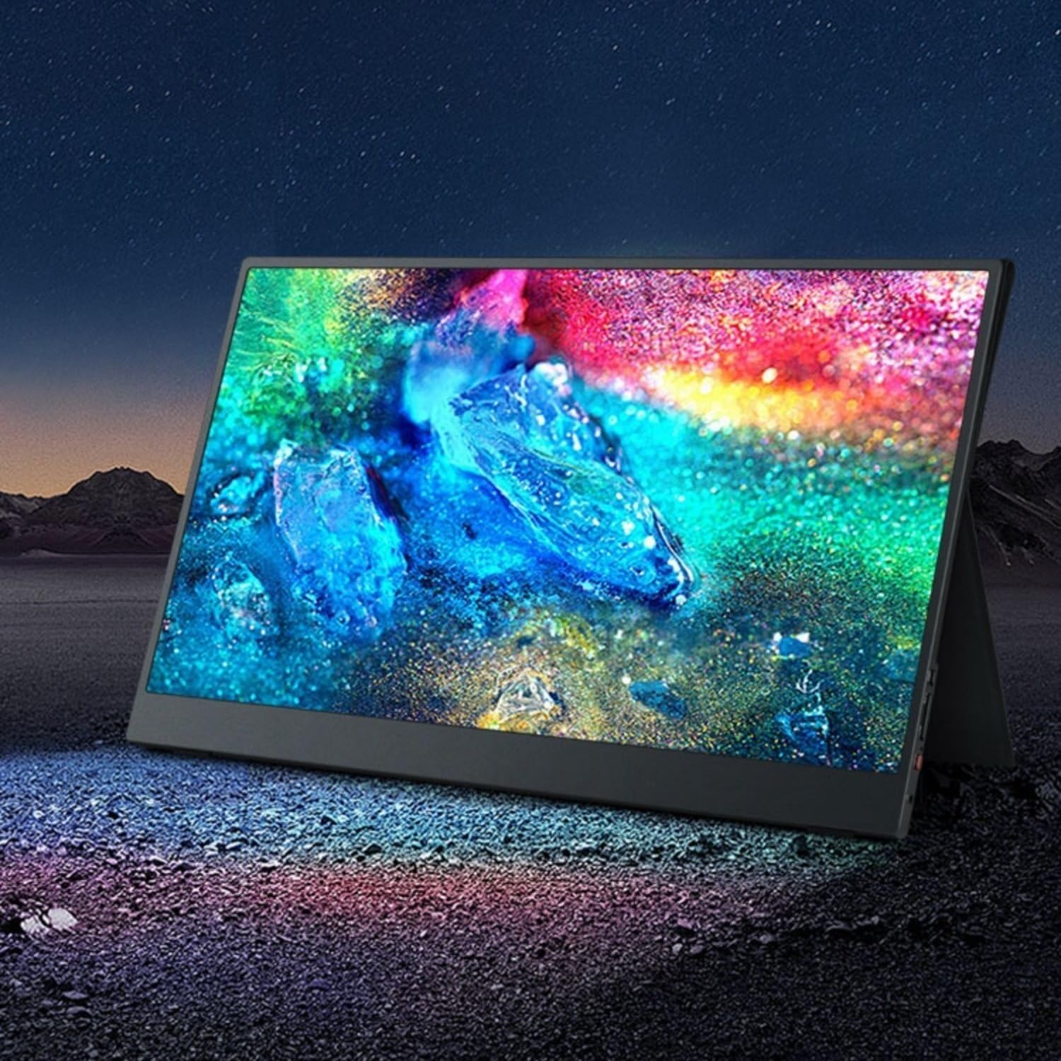 Portable Monitor for Laptop 15.6-inch 16:9 4K HDR Gaming Phone Extended Portable Screen 500nits Travel Monitor Portable Gaming Monitor