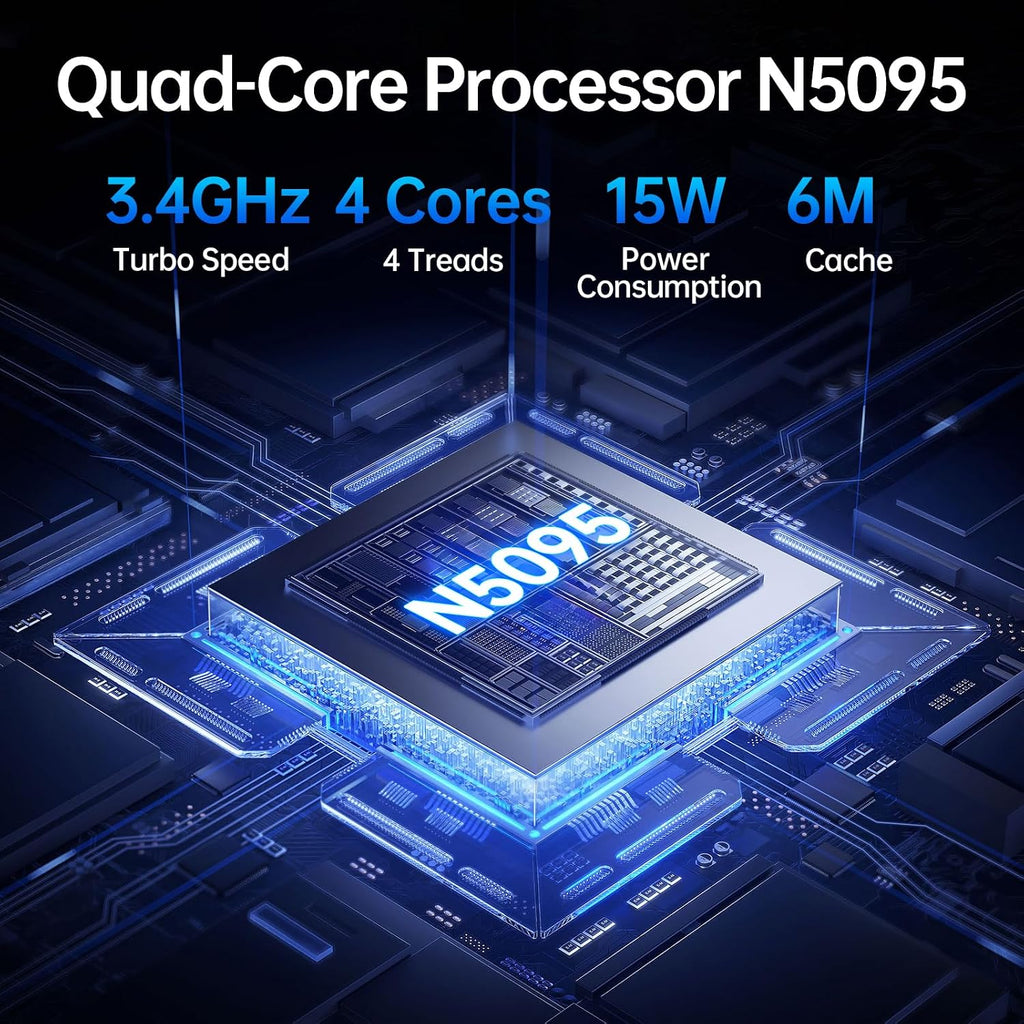 2026 Latest 15.6'' Laptop Compatible with Windows 11, 8GB RAM 256GB SSD, Quad-Core Processor(2.9GHz), 1080p FHD Display, Backlit Keyboard, USB3.2Gen1, Mini HDMI, WiFi5, Bluetooth5, TF Card Slot, Black