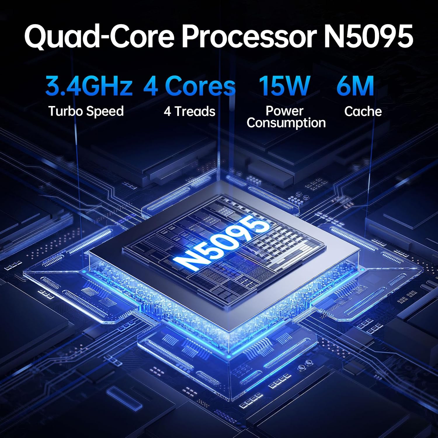 2026 Latest 15.6'' Laptop Compatible with Windows 11, 8GB RAM 256GB SSD, Quad-Core Processor(2.9GHz), 1080p FHD Display, Backlit Keyboard, USB3.2Gen1, Mini HDMI, WiFi5, Bluetooth5, TF Card Slot, Black